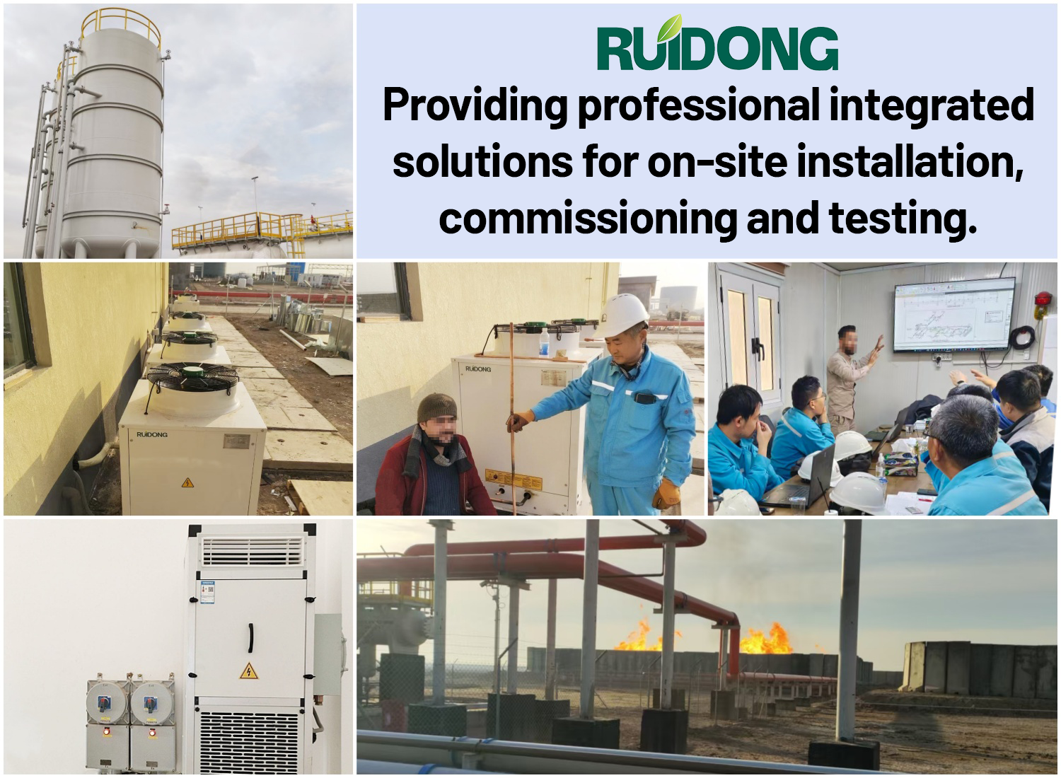 Figure 2 Construction Site and Unit Commissioning