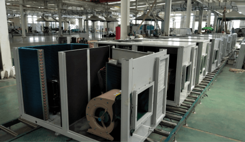  Rooftop Packaged Unit Production Line 