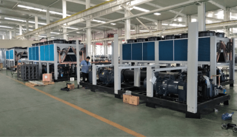  Air Cooled Screw Chiller Production Line 