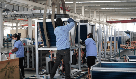Air Cooled Scroll Chiller Production Line