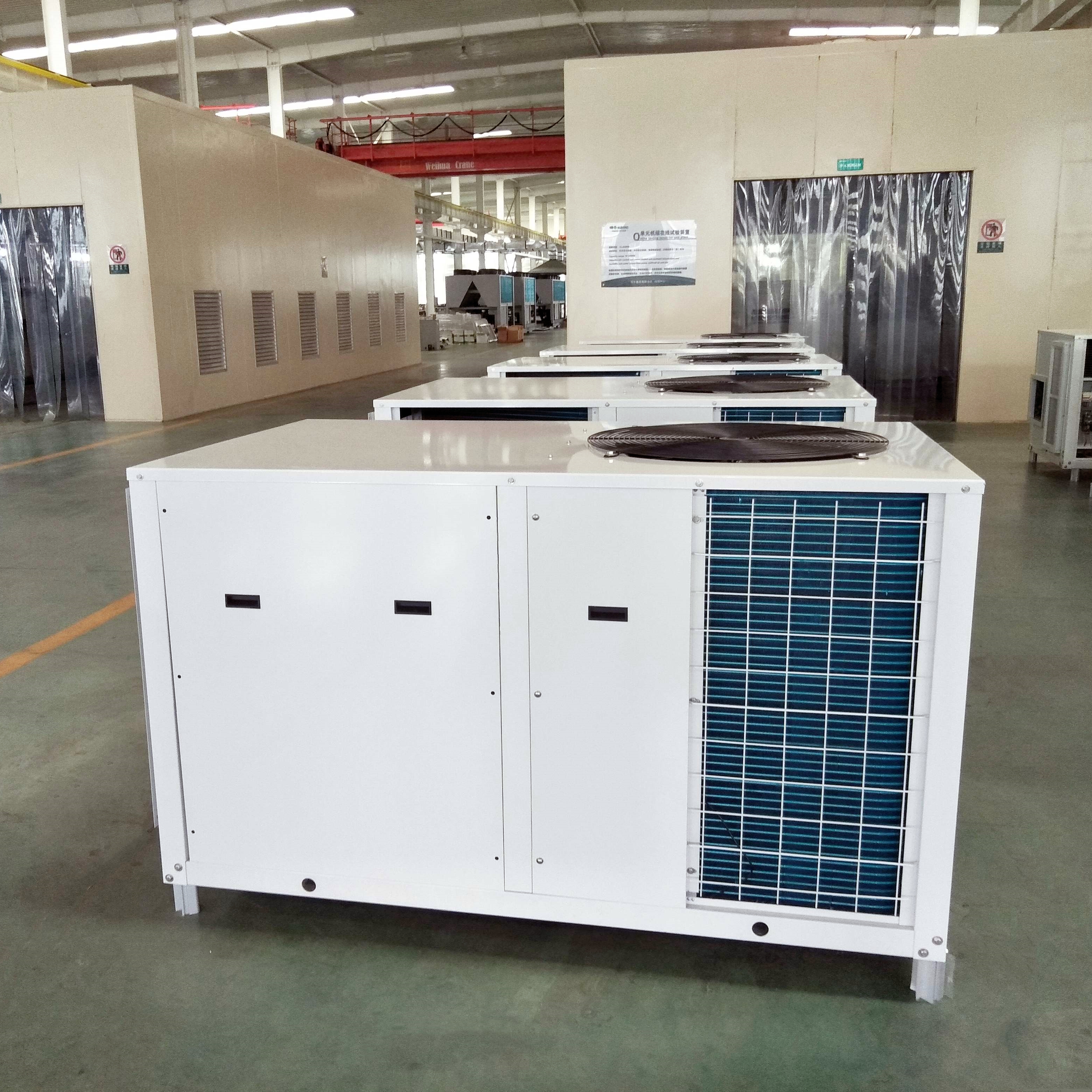 18kw 28kw 35kw High Quality Rooftop Package Unit With Horizontal Air Supply