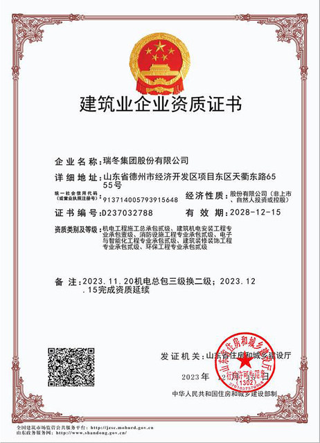 06_Ruidong_Construction Enterprise Qualification